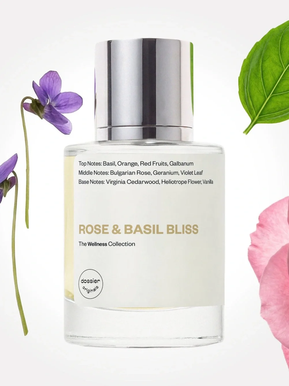 Dossier Rose & Basil Bliss Fragrance - 50 ml OUT OF STOCK Wellness Collection
